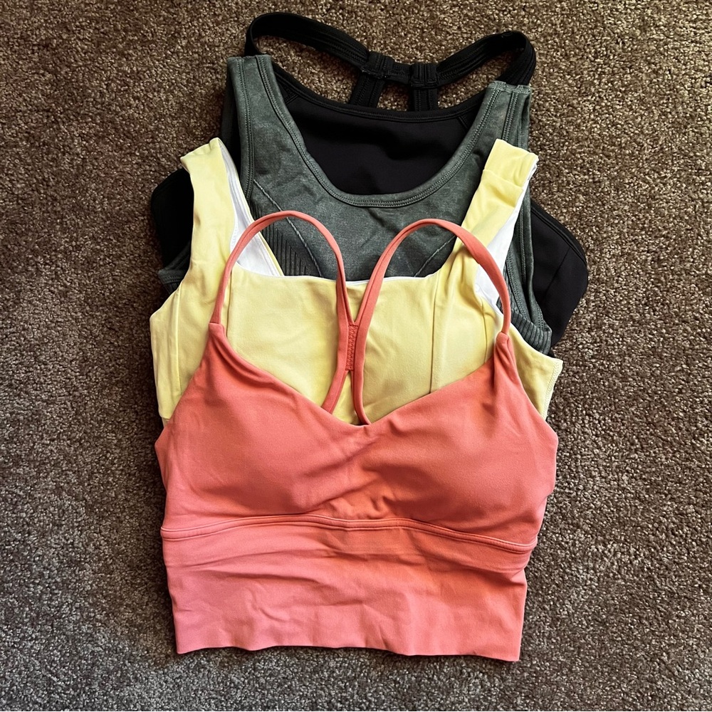 Longline Sports Bras- Set of 4